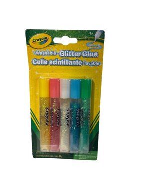 Crayola Washable Glitter Glue 5-Pack Arts & Crafts Adhesive 49g Total Multi-Colo
